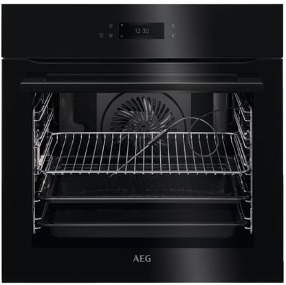 AEG BPK748380B AssistedCooking Single Oven with Pyrolytic Cleaning Gloss Black