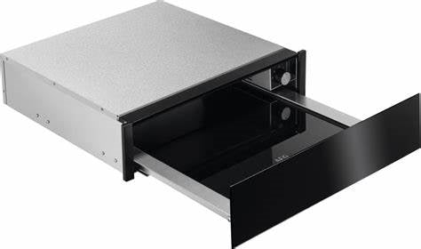 AEG KDE911424B 14cm Handless Warming Drawer Black Glass