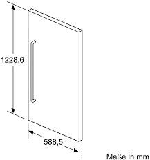 Bosch KFZ40SX0 Stainless steel door panel