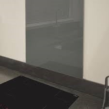 CDA ASG6GR Square Toughened Glass Splashback 60cm Grey