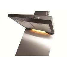 CDA ASG7GR Square Toughened Glass Splashback 70cm Grey