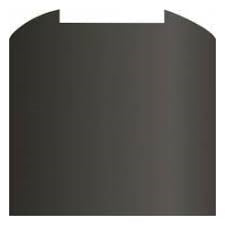 CDA ASG82CBL Curved Toughened Glass Splashback 80cm Black