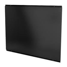 CDA CSB7BL Square Metal Splashback 70cm Black