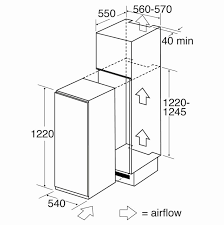 CDA FW522 Integrated Three-Quarter Height Larder Fridge