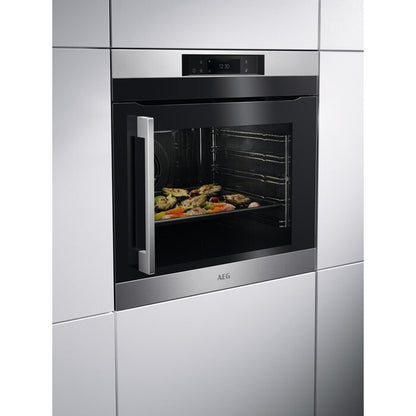 AEG BPK742R81M Single Oven With Pyrolic Cleaning Stainless Steel