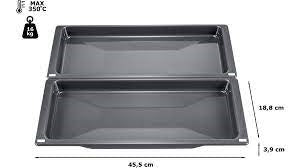 Siemens HZ530000 Slim universal pan, 39 x 455 x 188 mm, Grey