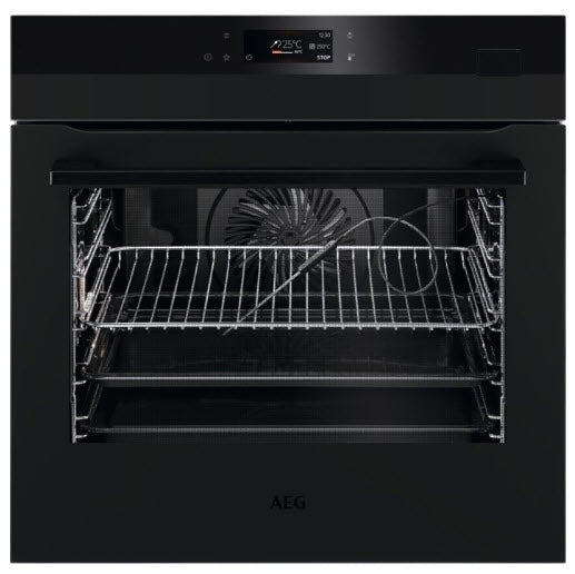 AEG BSK778380T Quarter Steam Crisp Single Oven Matt Black