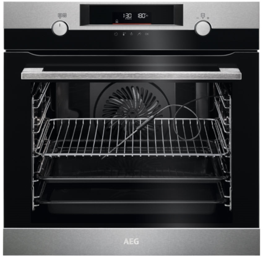 AEG BCK55636XM SteamBake Single Oven with Catalytic Cleaning Stainless Steel