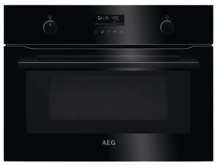 AEG KMK565060B CombiQuick Microwave Oven In Black