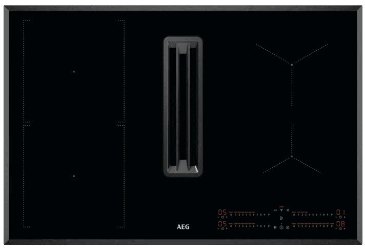 AEG CCE84543FB 78cm Recirculating Air Venting Induction Hob In BLACK