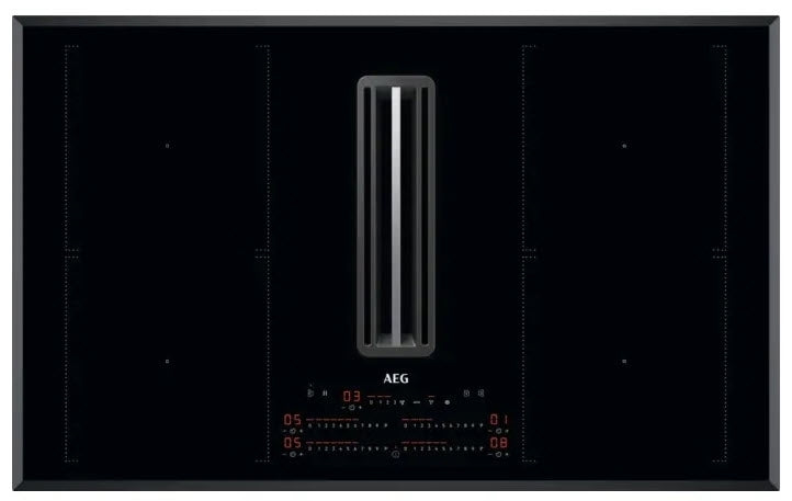 AEG CCE84751FB 83cm Recirculating Air Venting Flex Induction Hob Black