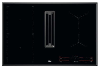 AEG CDE84543FB 78cm Ducted Air Venting Induction Hob BLACK