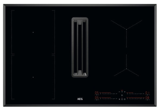 AEG CDE84543FB 78cm Ducted Air Venting Induction Hob BLACK