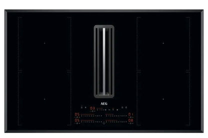 AEG CDE84751FB 83cm Ducted Air Venting Flex Induction Hob In Black