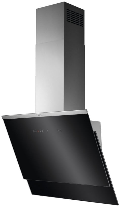 AEG DVE5671HG 60cm Hob2Hood Angled Chimney Hood STAINLESS STEEL