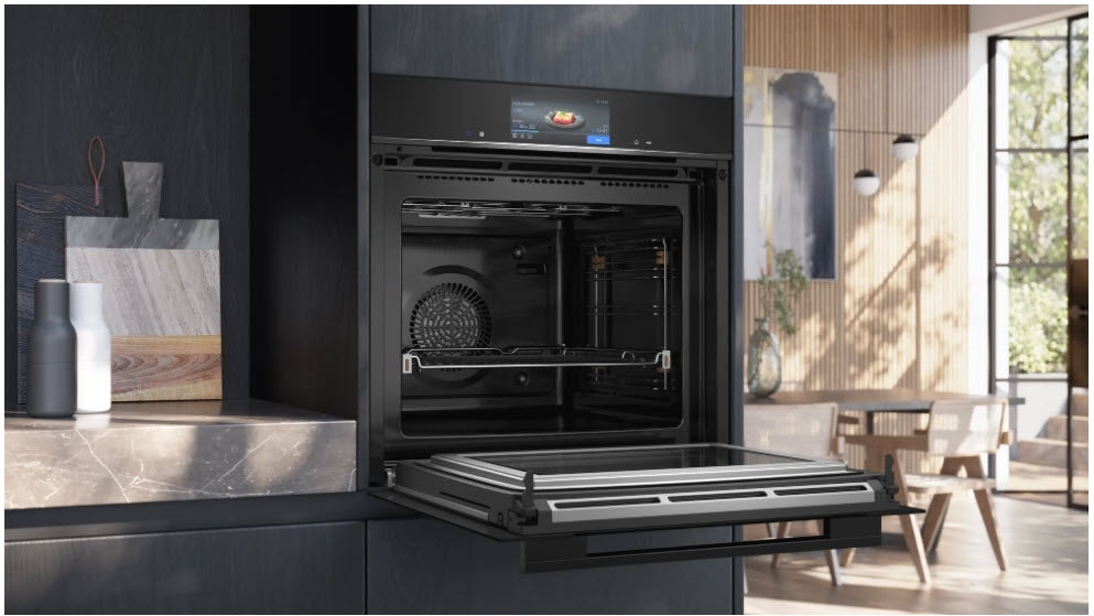 Siemens HM778GMB1B IQ-700 Pyrolytic Multifunction Oven With Microwave BLACK