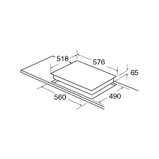 CDA HC6621FR Four Zone Touch Control Ceramic Hob