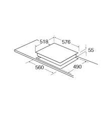 CDA 4 Zone Induction Hob HN6841FR