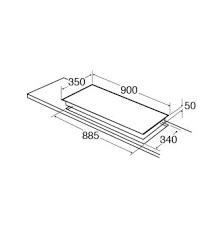 CDA HN9626FR Linear Induction Hob 90cm