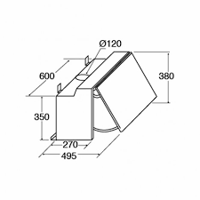 CDA EIN60SI 60cm Integrated Cooker Hood - Silver