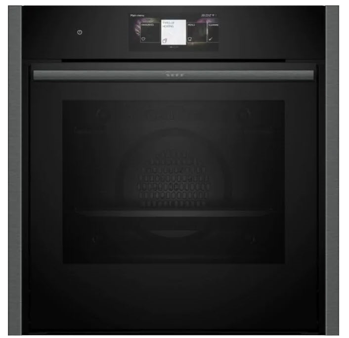 Neff B64CT73G0B N90 Slide & Hide Pyrolytic Multifunction Single Oven GRAPHITE