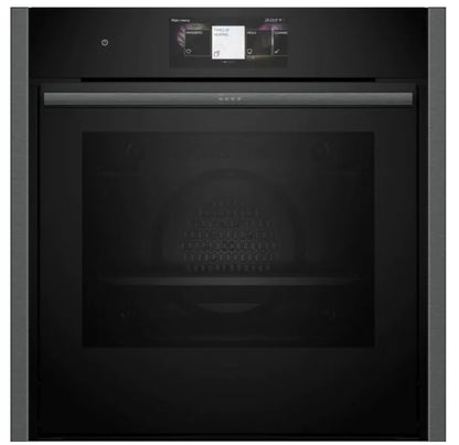 Neff B64CT73G0B N90 Slide & Hide Pyrolytic Multifunction Single Oven GRAPHITE