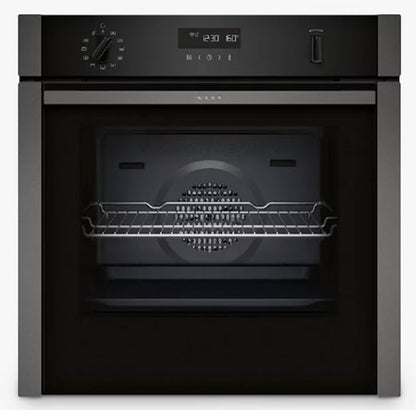 Neff B6ACH7HG0B N50 Slide & Hide Pyrolytic Single Oven GRAPHITE