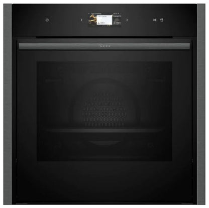 Neff B64FS31G0B N90 Slide & Hide Full Steam Single Oven GRAPHITE