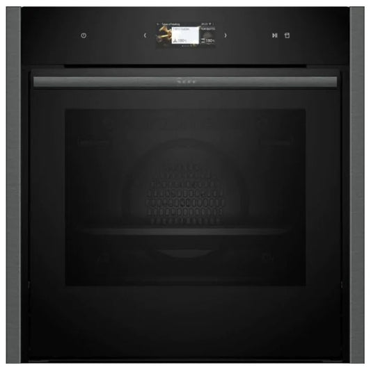 Neff B64FS31G0B N90 Slide & Hide Full Steam Single Oven GRAPHITE