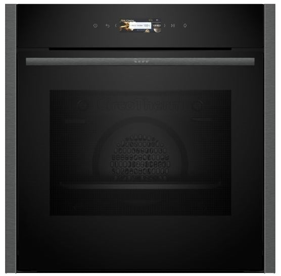 Neff B24CR71G0B N70 Pyrolytic Multifunction Single Oven GRAPHITE