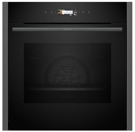 Neff B24CR71G0B N70 Pyrolytic Multifunction Single Oven GRAPHITE