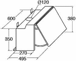 CDA EIN60FSI Integrated Hood 60cm - Grey