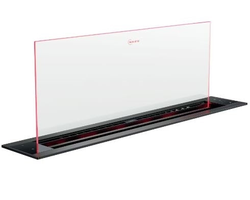 Neff I88WMM1S7B N90 80cm DownDraft Cooker Hood in Black & Clear Glass