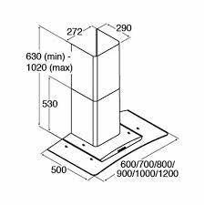 CDA ECP62BL Curved Glass Chimney Hood 60cm Black
