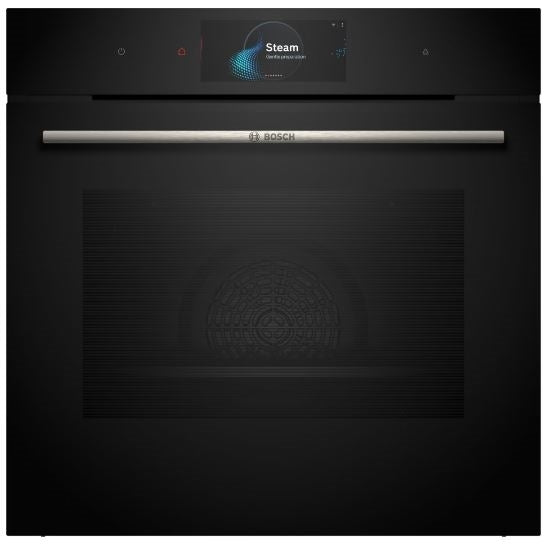 Bosch HSG7584B1 Serie 8 Multifunction Single Oven With FullSteam BLACK