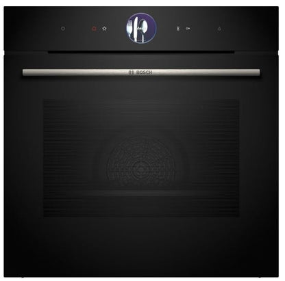 Bosch HSG7364B1B Serie 8 Multifunction Single Oven With FullSteam BLACK