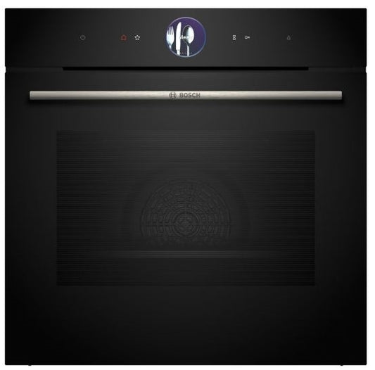 Bosch HSG7364B1B Serie 8 Multifunction Single Oven With FullSteam BLACK