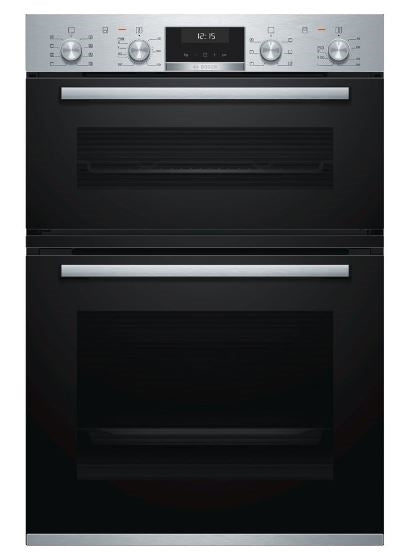 Bosch MBA5575S0B Double Multi-function Oven Eco Clean Brushed Steel