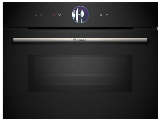 Bosch CMG7761B1B Series 8, Built-in compact oven with microwave function, 60 x 45 cm, Black