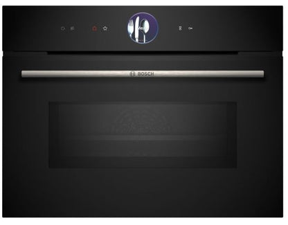 Bosch CMG7361B1B Series 8, Built-in compact oven with microwave function, 60 x 45 cm, Black