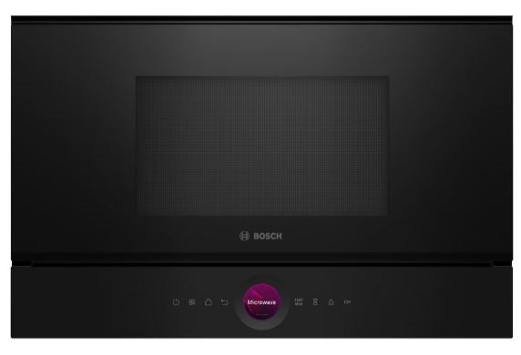 Bosch BFL7221B1B Series 8 60cm Built In Microwave For Wall Unit BLACK