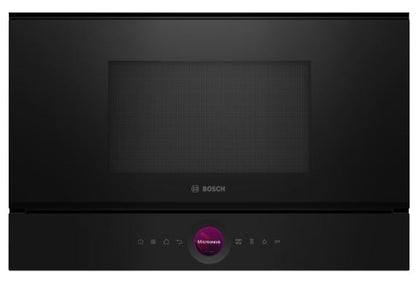 Bosch BFL7221B1B Series 8 60cm Built In Microwave For Wall Unit BLACK