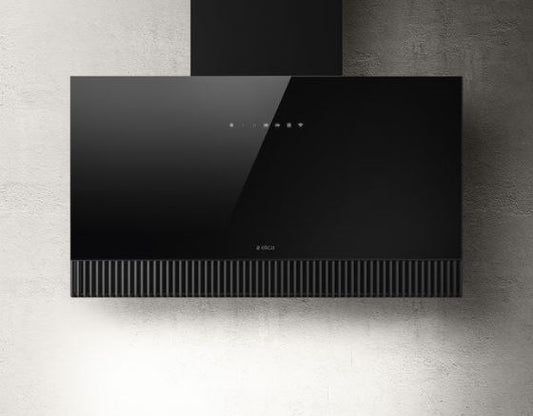 Elica SUPER-PLAT-BLK Wall Mounted Hood - Black