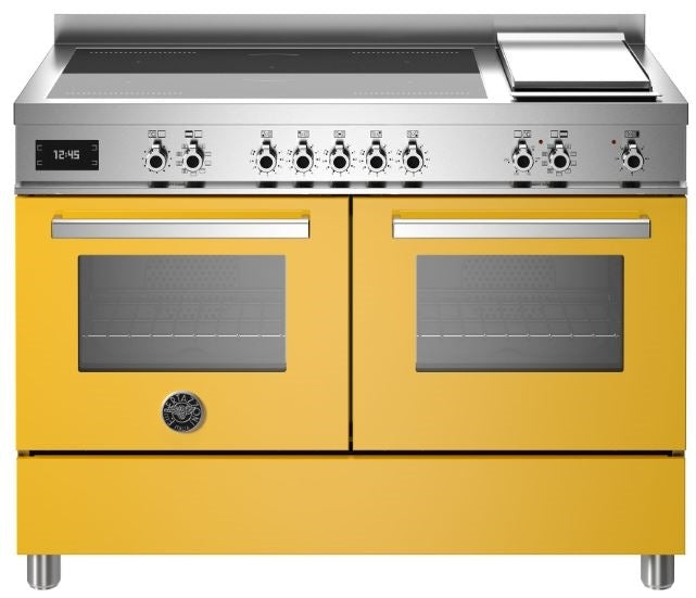 BERTAZZONI PRO125IG2EGIT 120CM PROFESSIONAL INDUCTION RANGE COOKER YELLOW