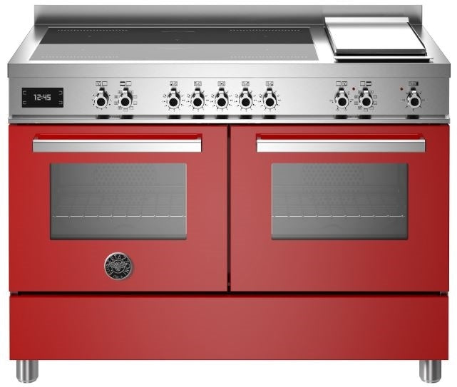 BERTAZZONI PRO125IG2EROT 120CM PROFESSIONAL INDUCTION RANGE COOKER RED