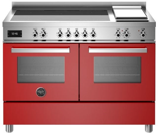 BERTAZZONI PRO125IG2EROT 120CM PROFESSIONAL INDUCTION RANGE COOKER RED