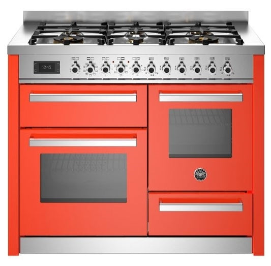 Bertazzoni PRO116L3EART 110cm Professional XG Dual Fuel Range Cooker ORANGE