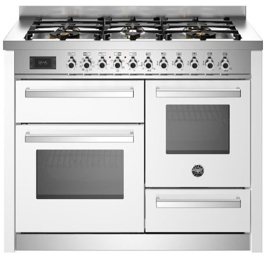 Bertazzoni PRO116L3EBIT 110cm Professional XG Dual Fuel Range Cooker WHITE