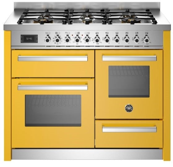 Bertazzoni PRO116L3EGIT 110cm Professional XG Dual Fuel Range Cooker YELLOW