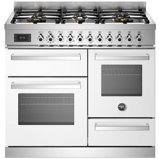 Bertazzoni PRO106L3EBIT 100cm Professional XG Dual Fuel Range Cooker WHITE